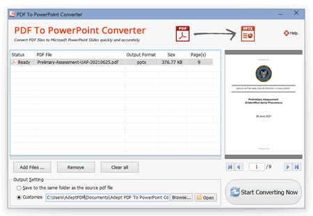 PDF To PowerPoint Converter